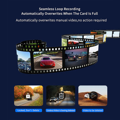 4K+2.5K Dual Dash Cam with WiFi GPS ADAS, Front and Rear Car Camera Recorder with 32GB Card - Image 6