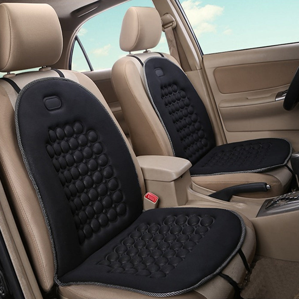 2Pack Universal Breathable Car Seat Pad Cover Mat Comfortable Chair Cushion (Black) - Image 2
