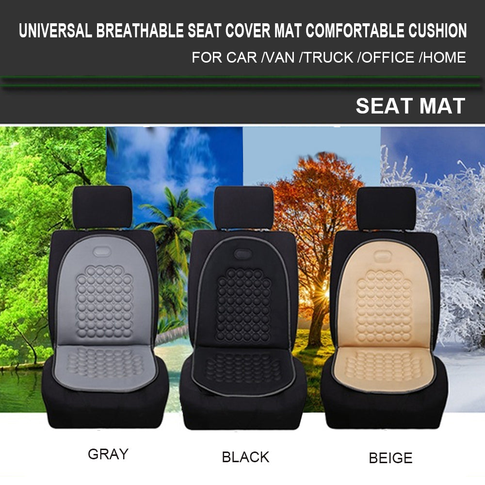 2Pack Universal Breathable Car Seat Pad Cover Mat Comfortable Chair Cushion (Beige) - Image 7