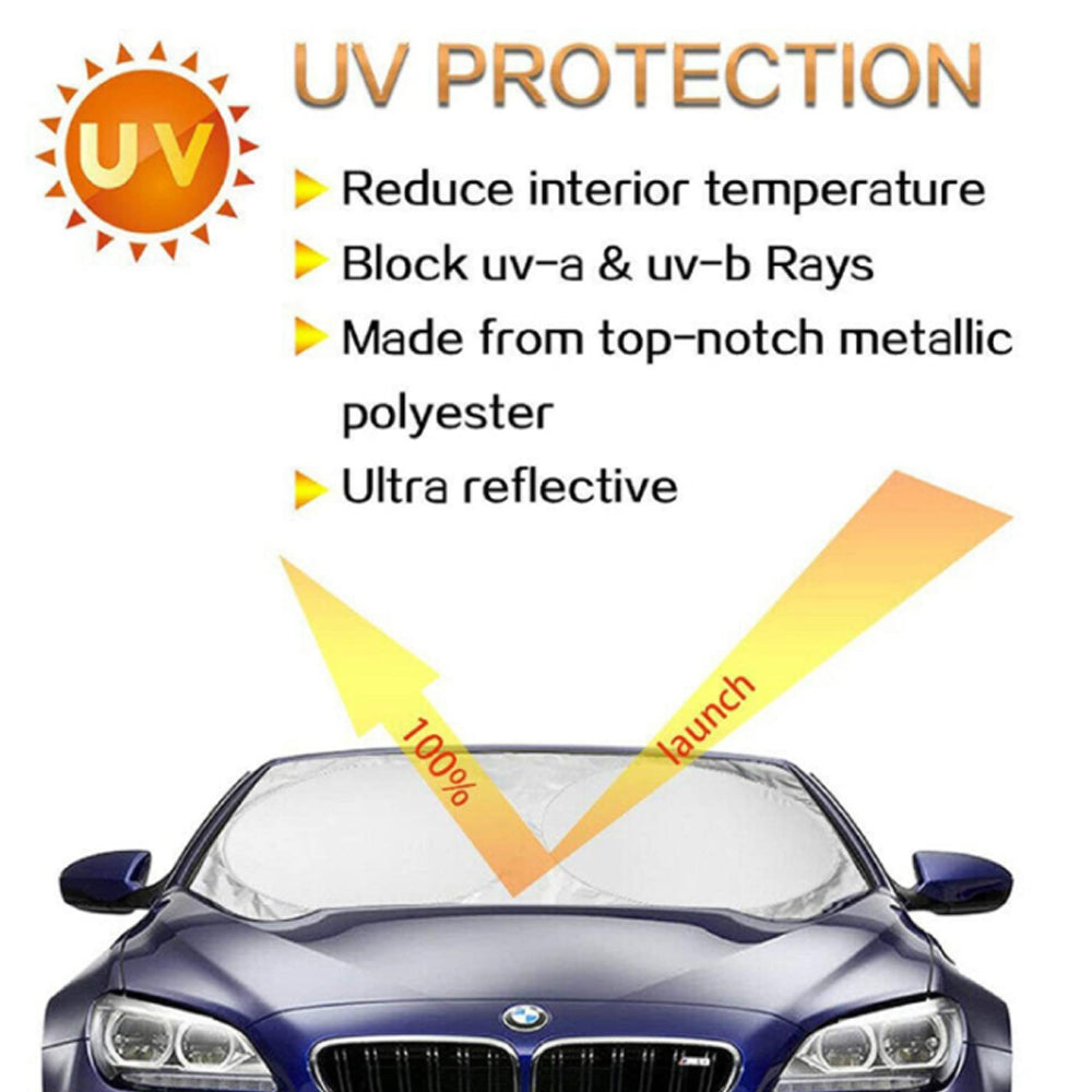 Set of 6 Auto Front Rear Windshield Side Window Sun Shade Car Visor Cover Block - Image 2