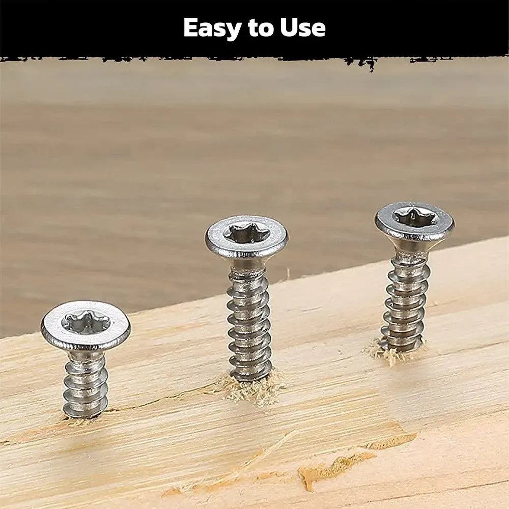 HORUSDY 324PCS Torx Wood Screws Assortment Kit Self Tapping with Storage Box - Image 6