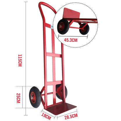 1.15M 200KG Hand Trolley Truck Transport Platform Courier Plate Cart Heavy Duty - Image 2