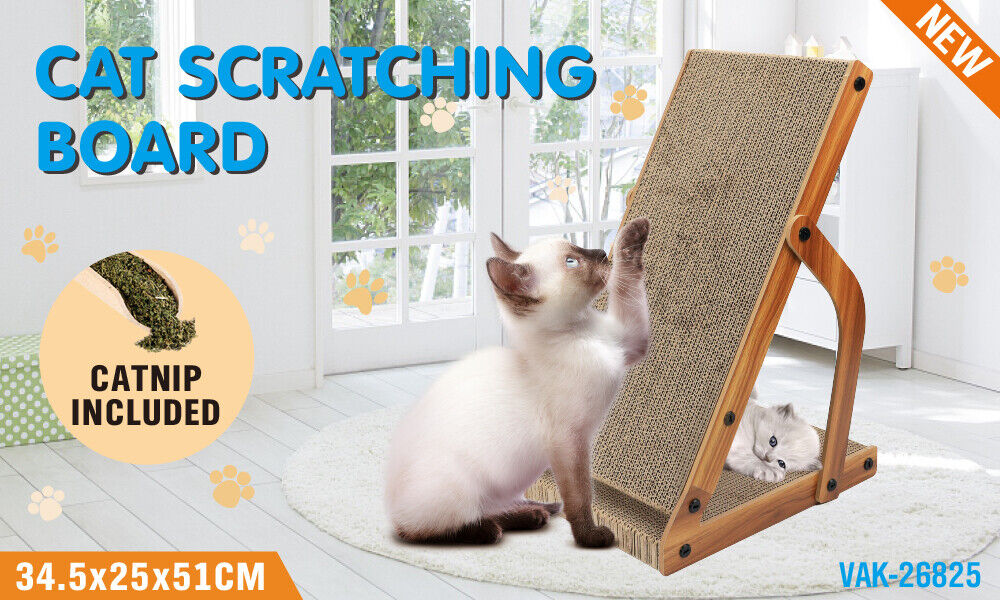 VaKa Cat Scratching Scratcher Board Cat Tree Pad Lounge Toy Corrugated Cardboard - Image 3