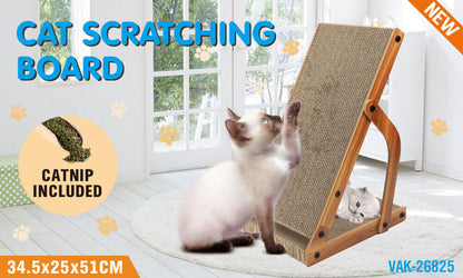 VaKa Cat Scratching Scratcher Board Cat Tree Pad Lounge Toy Corrugated Cardboard - Image 3