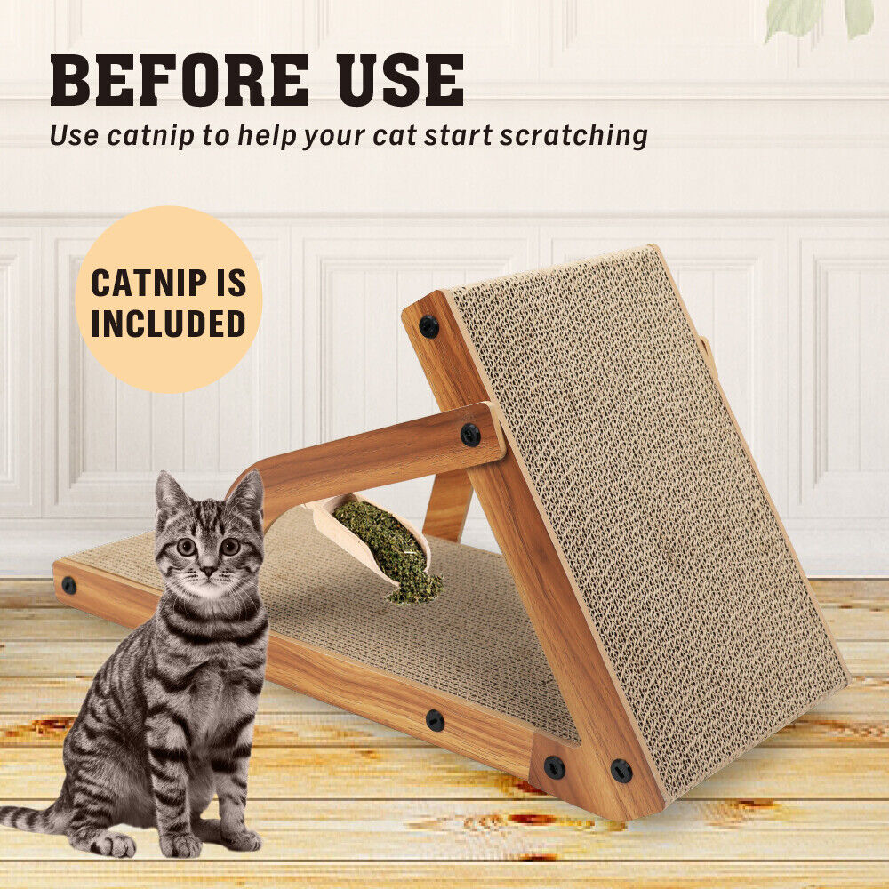 VaKa Cat Scratching Scratcher Board Cat Tree Pad Lounge Toy Corrugated Cardboard - Image 5