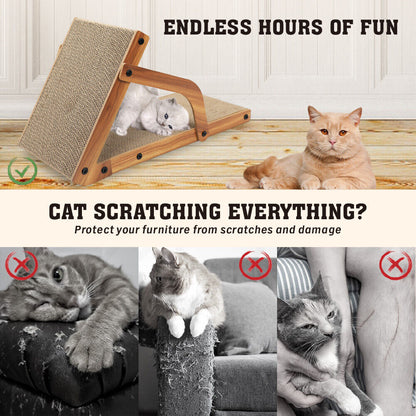VaKa Cat Scratching Scratcher Board Cat Tree Pad Lounge Toy Corrugated Cardboard - Image 8