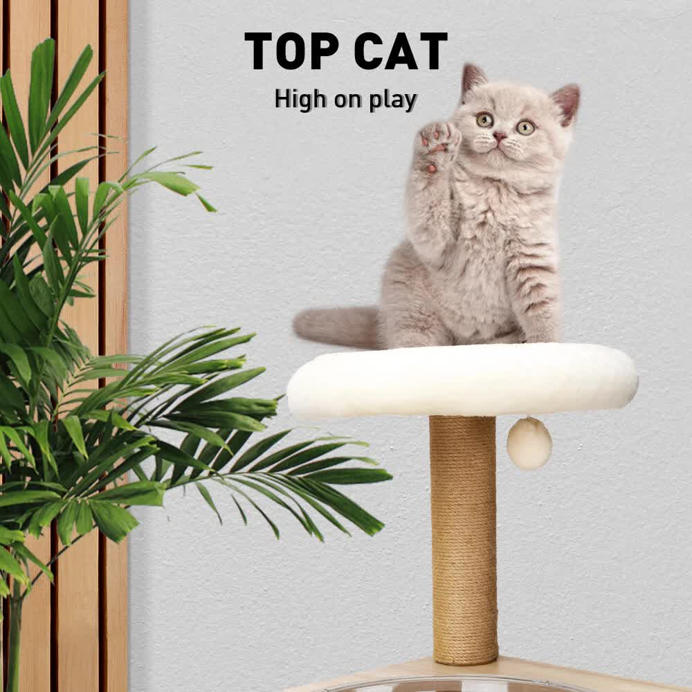 VaKa 1.42M Cat Tree Tower Scratching Post Scratcher Cats Condo House Bed Furniture - Image 7