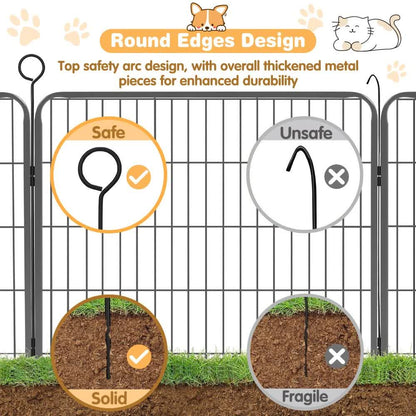 Pet Dog Playpen Puppy Exercise Cage Enclosure Fence Metal Outdoor 8 Panel - Image 7