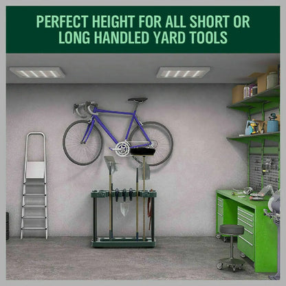 Rolling Garden Tools Storage Rack Long Short Handles Organizer Holders Fits 40 - Image 5