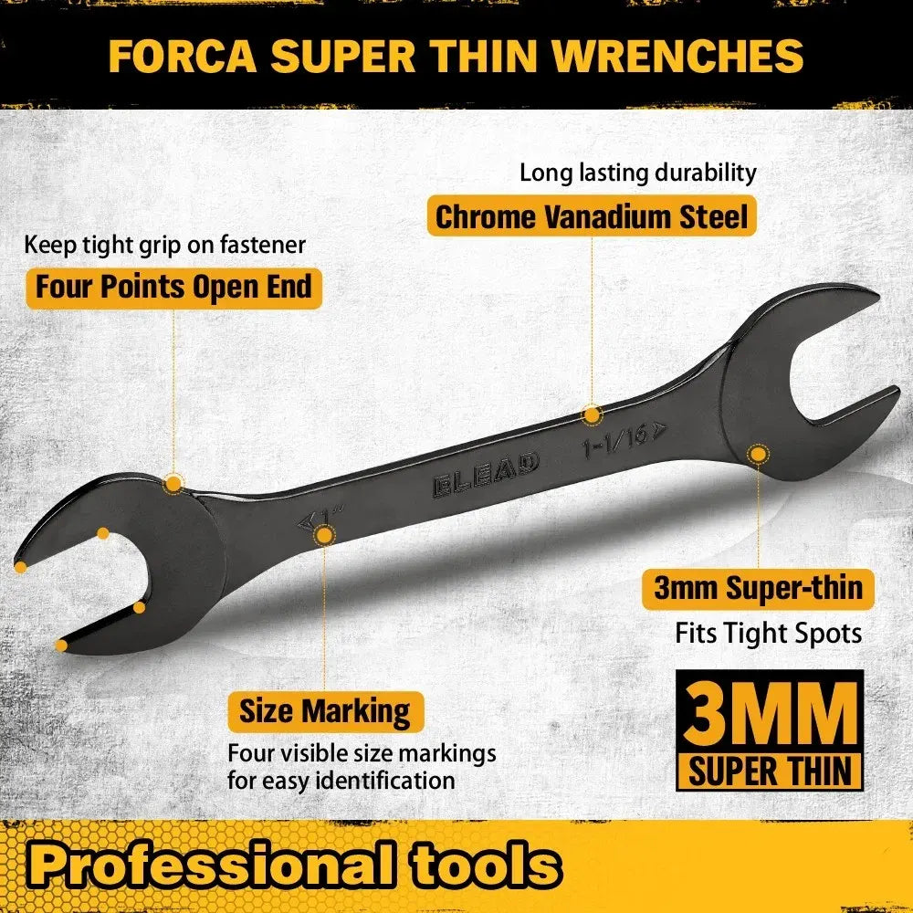 ELEAD 19Pcs 3mm Super Thin Wrench Set SAE Metric Chrome Vanadium Steel Tools - Image 5