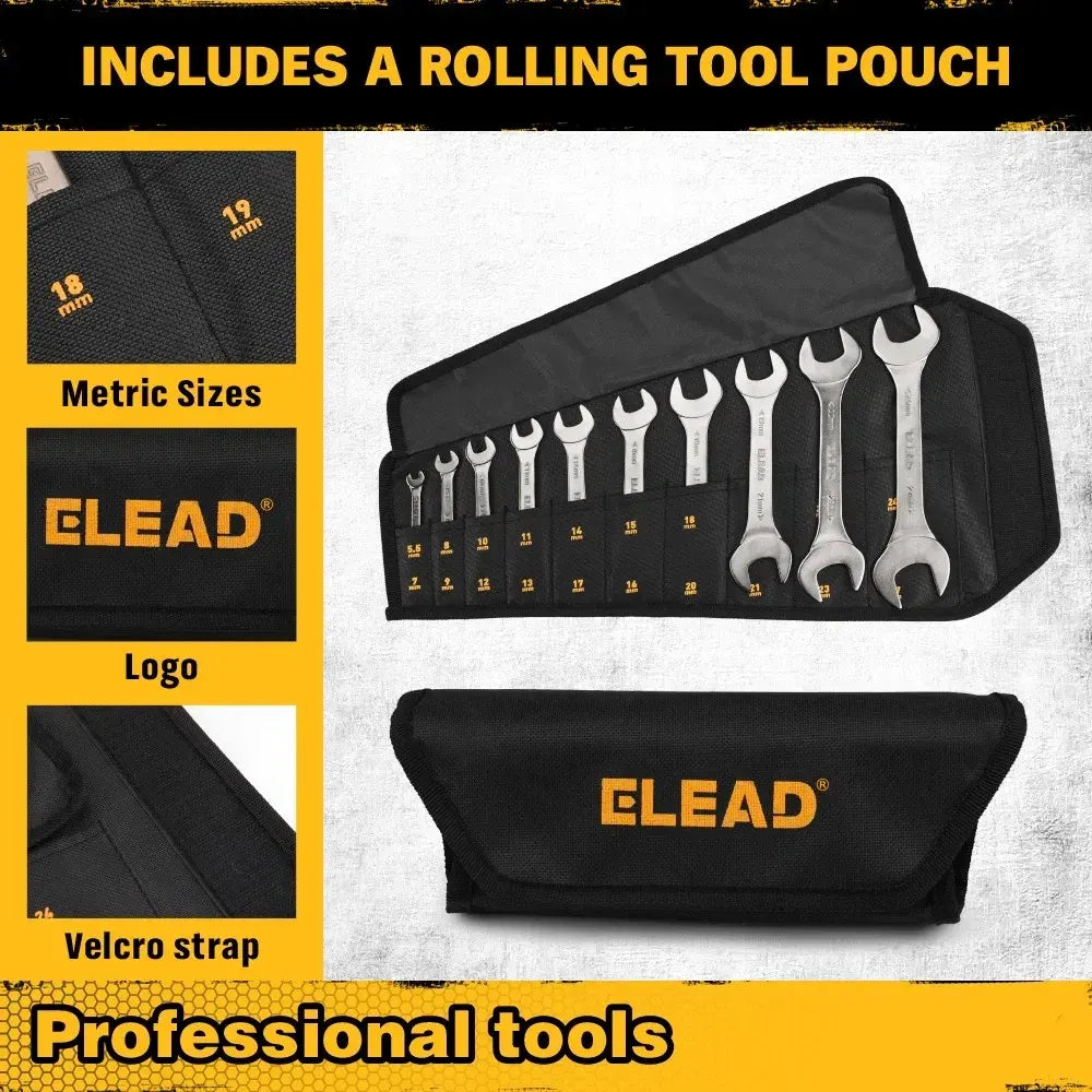 ELEAD 19Pcs 3mm Super Thin Wrench Set SAE Metric Chrome Vanadium Steel Tools - Image 8