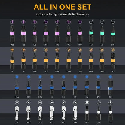 ELEAD 40in1 Ratchet Screwdriver Set Magnetic Precision Bits Adjustable T Handle - Image 2