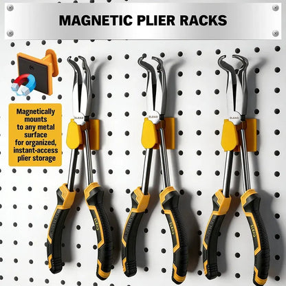 ELEAD 3PCS 11" Hose Gripper Pliers Long Reach Spark Plug Boot w/ Magnetic Racks - Image 3