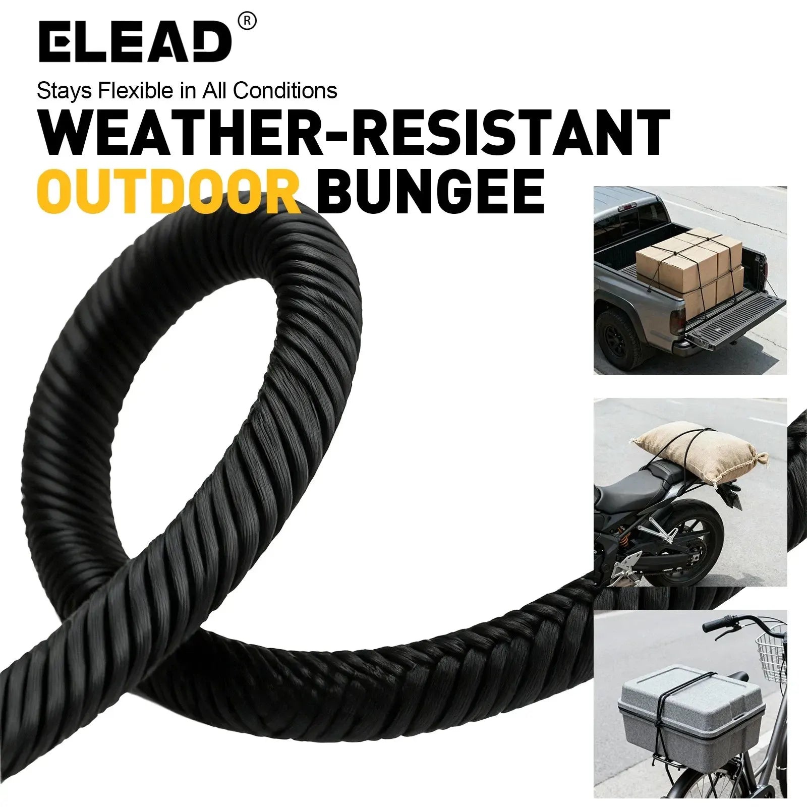 ELEAD 3/16" x 110FT Heavy Duty Bungee Cord Roll 5mm Marine Grade Shock Cord - Image 6