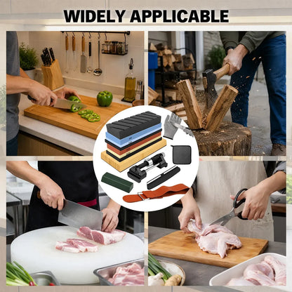 Elead 10pcs Knife Sharpening Stone Kit 400/1000 3000/8000 Grit Whetstone Set - Image 8