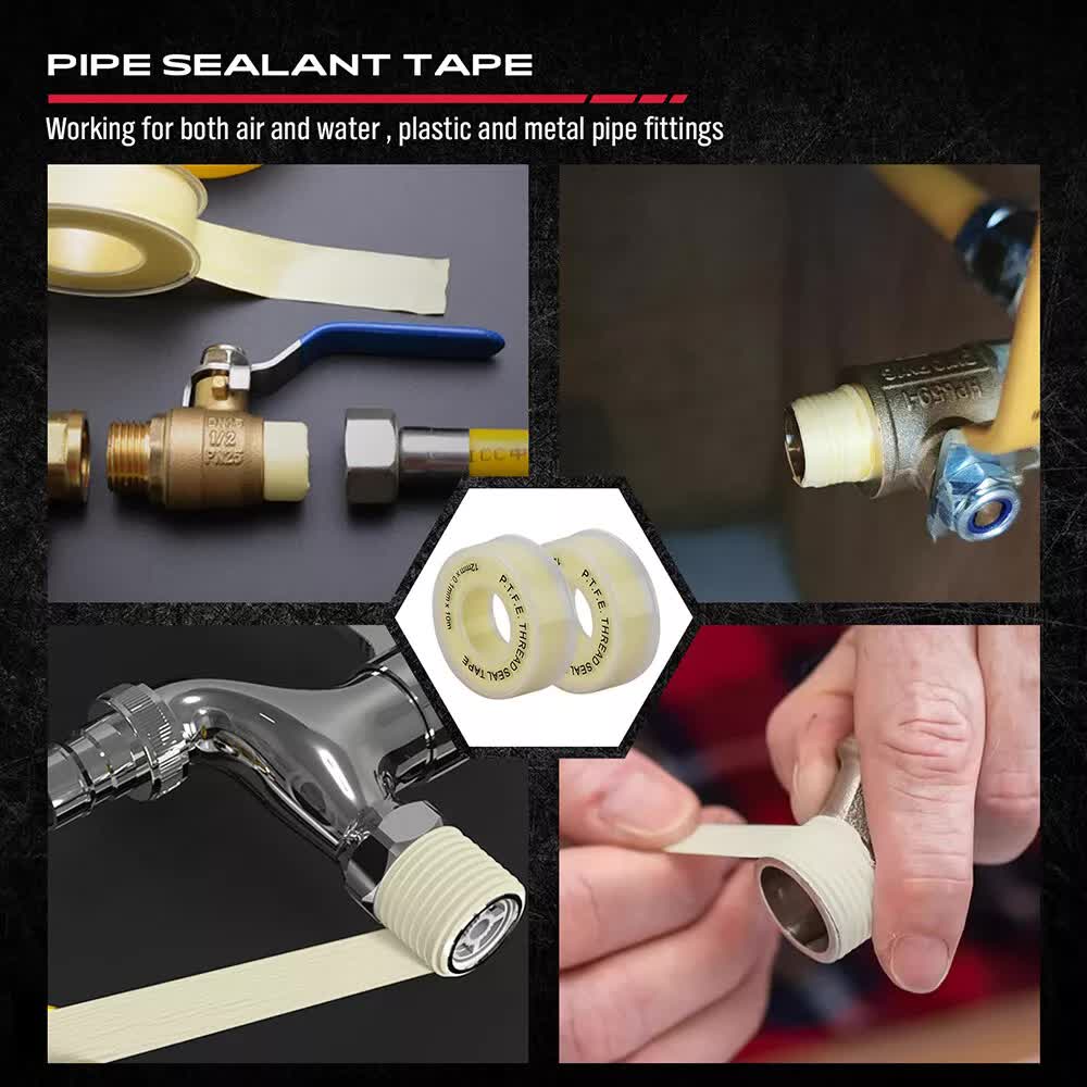 12-Piece Flare Nut Spanner Set Teflon Tape Metric & SAE Brake Line Repairing - Image 7