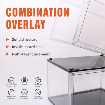 5PC  Stackable Shoe Display Box Hard Acrylic Sneaker Storage Containers Case - Image 4