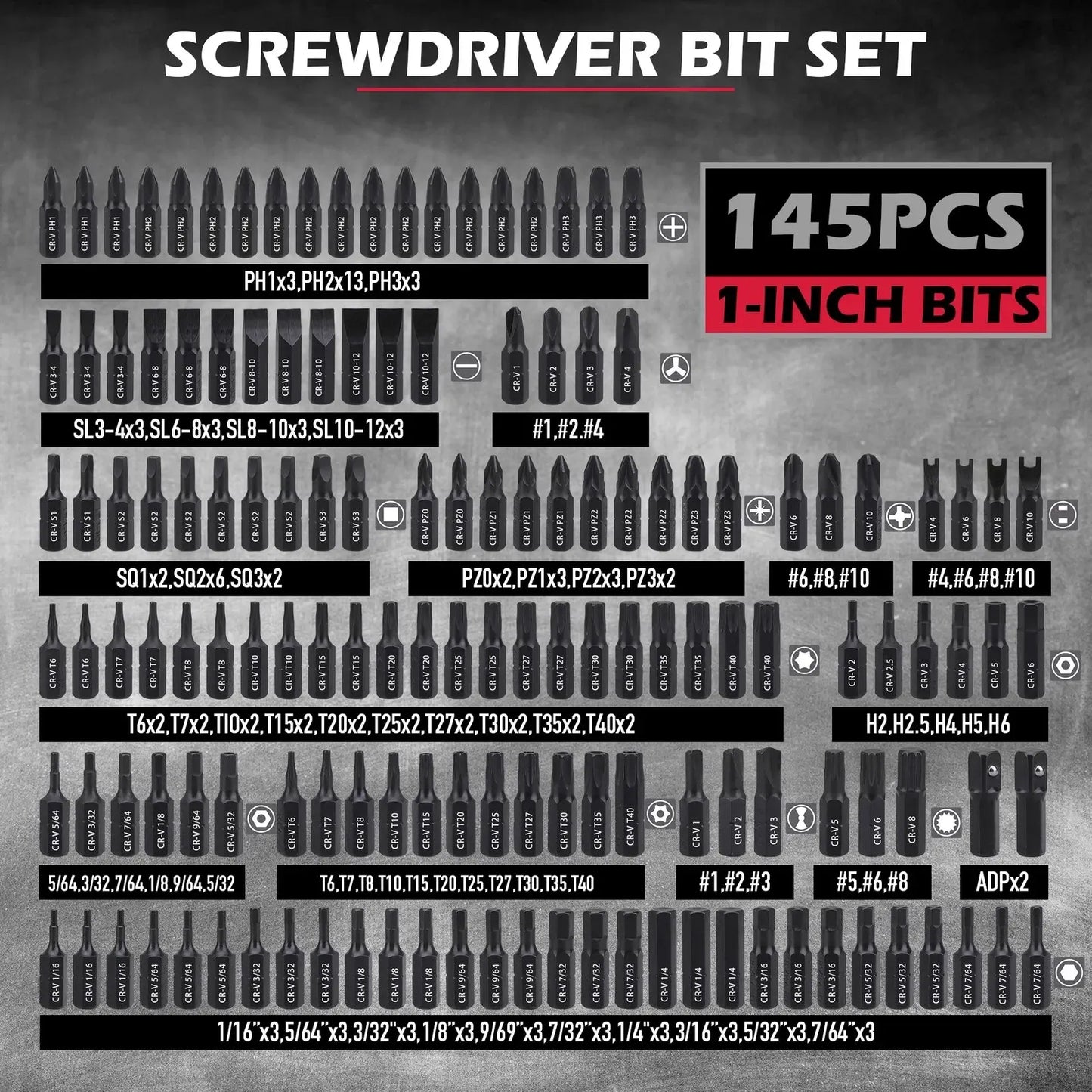 SEDY 235PC Screwdriver Bit Set Ratchet Handle Holders Security Bits Nut Drivers - Image 3