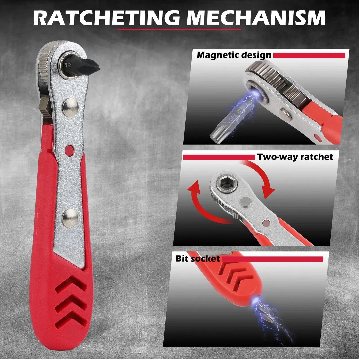 SEDY 235PC Screwdriver Bit Set Ratchet Handle Holders Security Bits Nut Drivers - Image 6