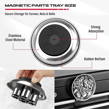 SEDY 6Pcs Magnetic Tray Pick-Up Tool Set Flexible Telescoping Auto Repair - Image 7