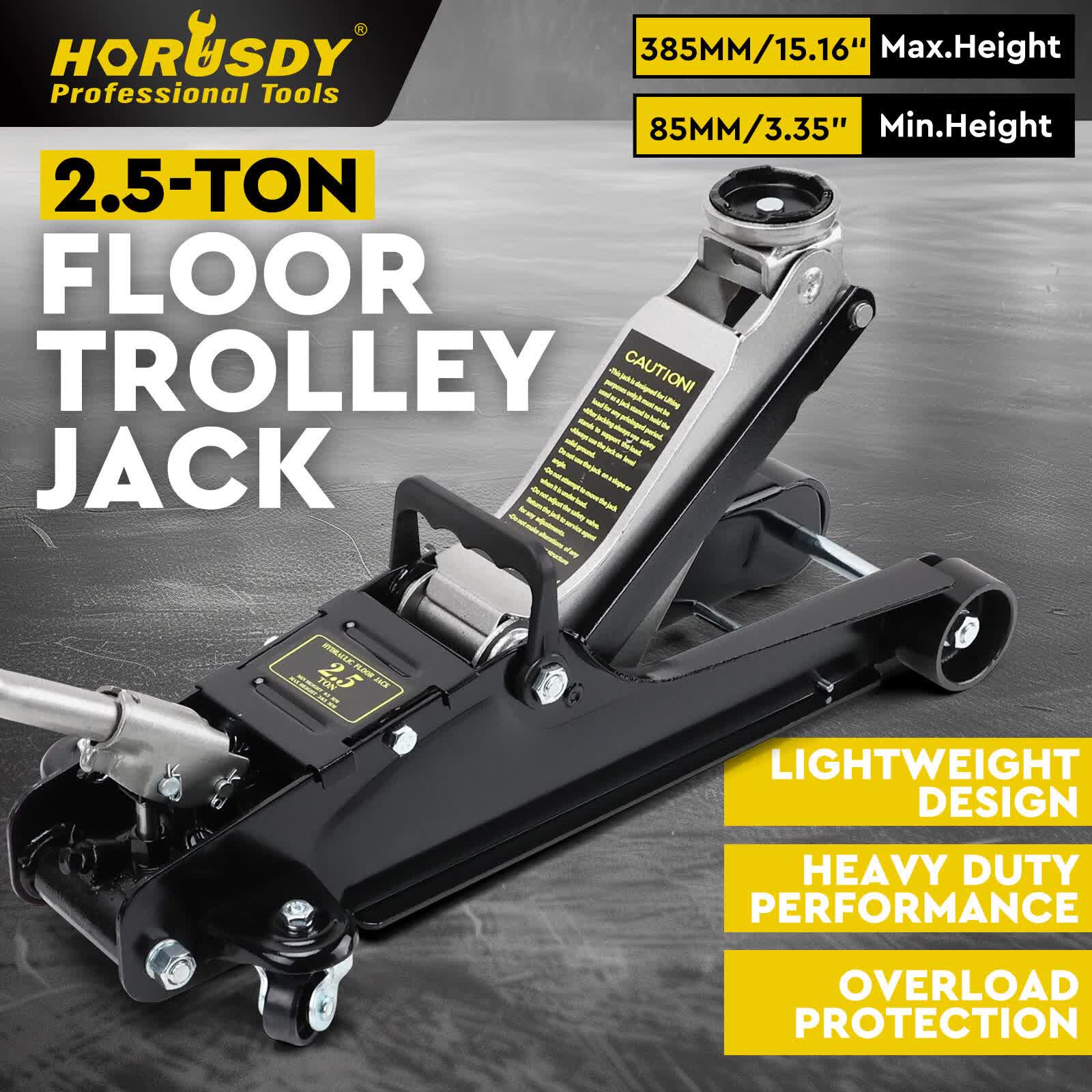 Hydraulic Floor Jack 2.5T Trolley Low Profile Car Track Quick Lifting 85-385mm - Image 2