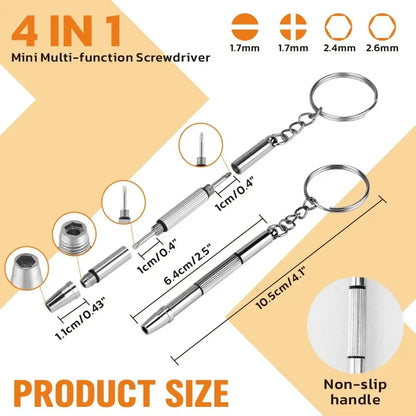 Eyeglass Sun Glasses Optical Repair Tool Screw Nut Nose Pad Assortment Set Kit - Image 4