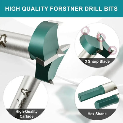 Woodworking Drill Bit Set Forstner 15-35mm Countersink Hex Shank Forstner Bits - Image 3