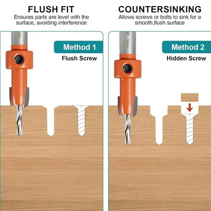 Woodworking Drill Bit Set Forstner 15-35mm Countersink Hex Shank Forstner Bits - Image 5
