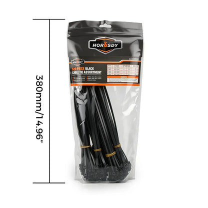 520Pcs Cable Ties Zip Ties Nylon UV Stabilised Bulk Black Cable Tie Black Au - Image 3