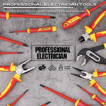 SEDY 18Pcs 1000V Insulated Electrician Tool Set Magnetic Screwdriver Pliers Kit - Image 6