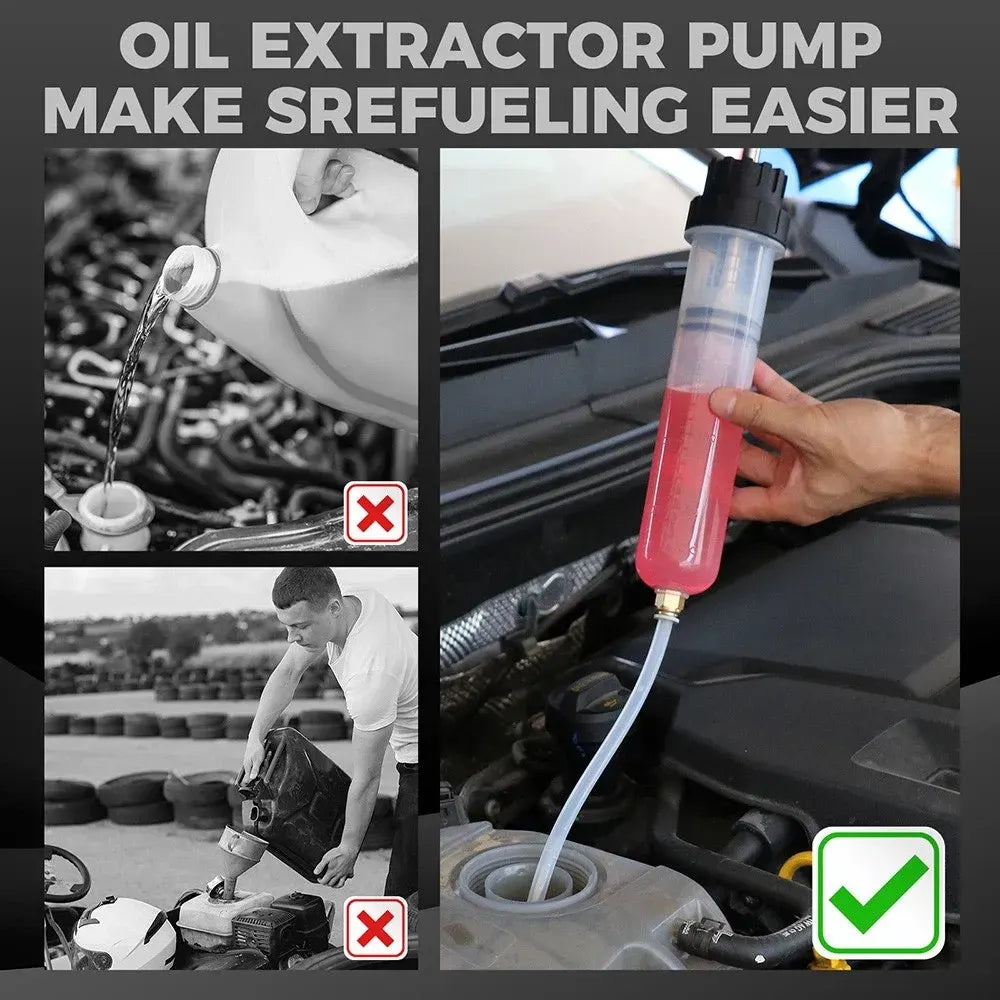 HORUSDY 200CC Manual Fluid Extractor Pump Oil Transfer Syringe Tool Automotive - Image 9
