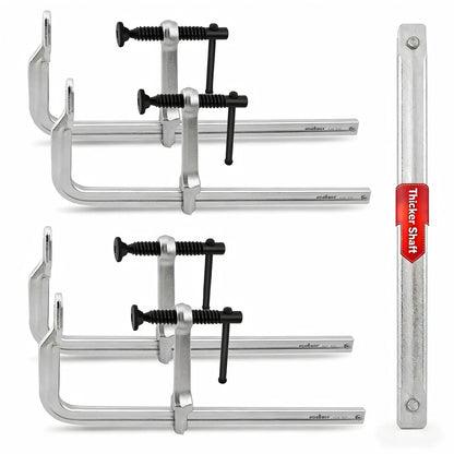 4Pcs 12" Heavy Duty F Clamp 450lbs Capacity Woodworking Drop-Forged Steel Frame