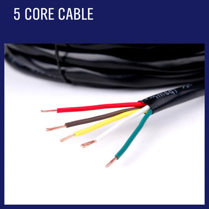 10M X 5 Core Wire Cable Trailer Cable Automotive Boat Caravan Truck Coil V90 PVC - Image 3