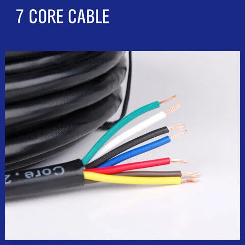 10M X 7 Core Wire Cable Trailer Cable Automotive Boat Caravan Truck Coil V90 PVC - Image 3