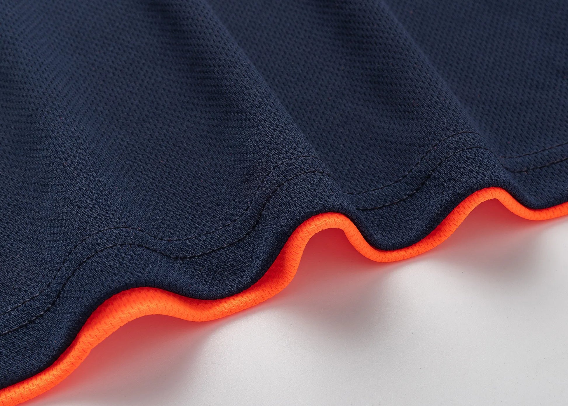 HI VIS Short Sleeve Workwear Shirt w Reflective Tape Cool Dry Safety Polo 2 Tone, Fluoro Orange / Navy, L - Image 6