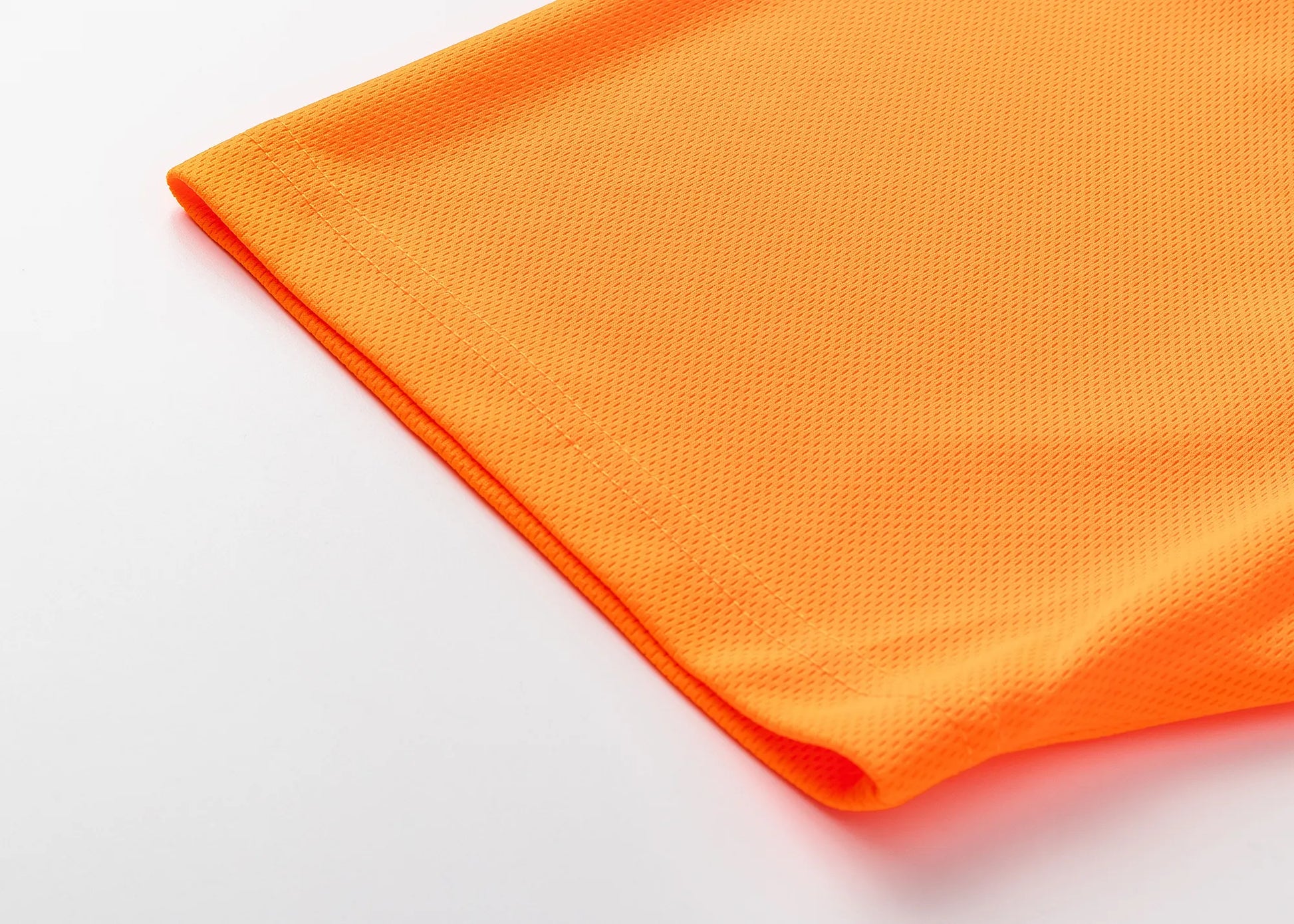 HI VIS Short Sleeve Workwear Shirt w Reflective Tape Cool Dry Safety Polo 2 Tone, Fluoro Orange / Navy, L - Image 7