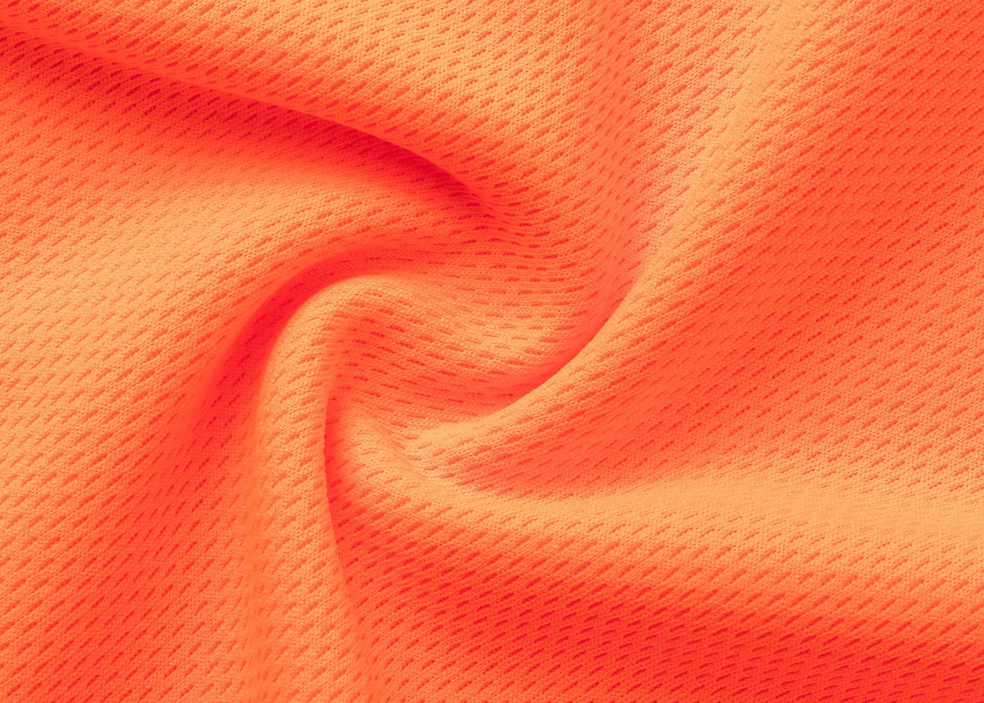 HI VIS Short Sleeve Workwear Shirt w Reflective Tape Cool Dry Safety Polo 2 Tone, Fluoro Orange / Navy, L - Image 8