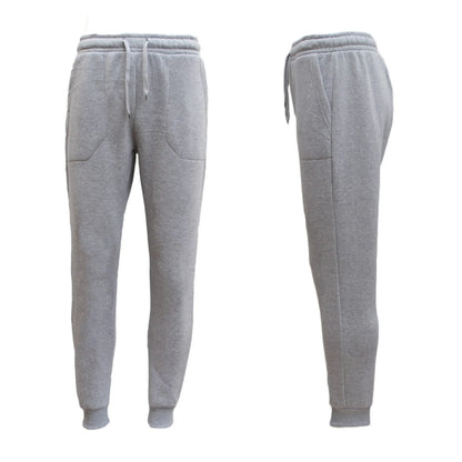 Mens Unisex Fleece Lined Sweat Track Pants Suit Casual Trackies Slim Cuff XS-6XL, Black, S - Image 6