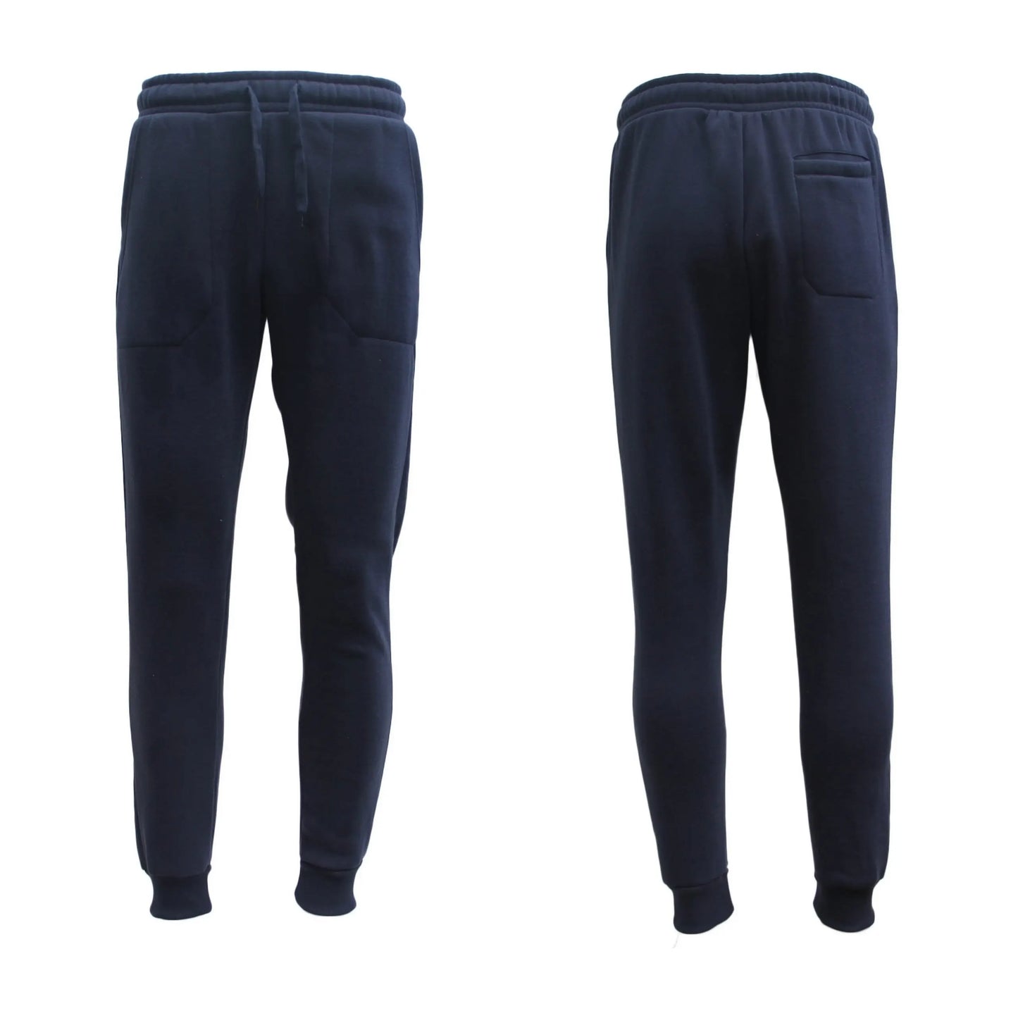 Mens Unisex Fleece Lined Sweat Track Pants Suit Casual Trackies Slim Cuff XS-6XL, Black, S - Image 7