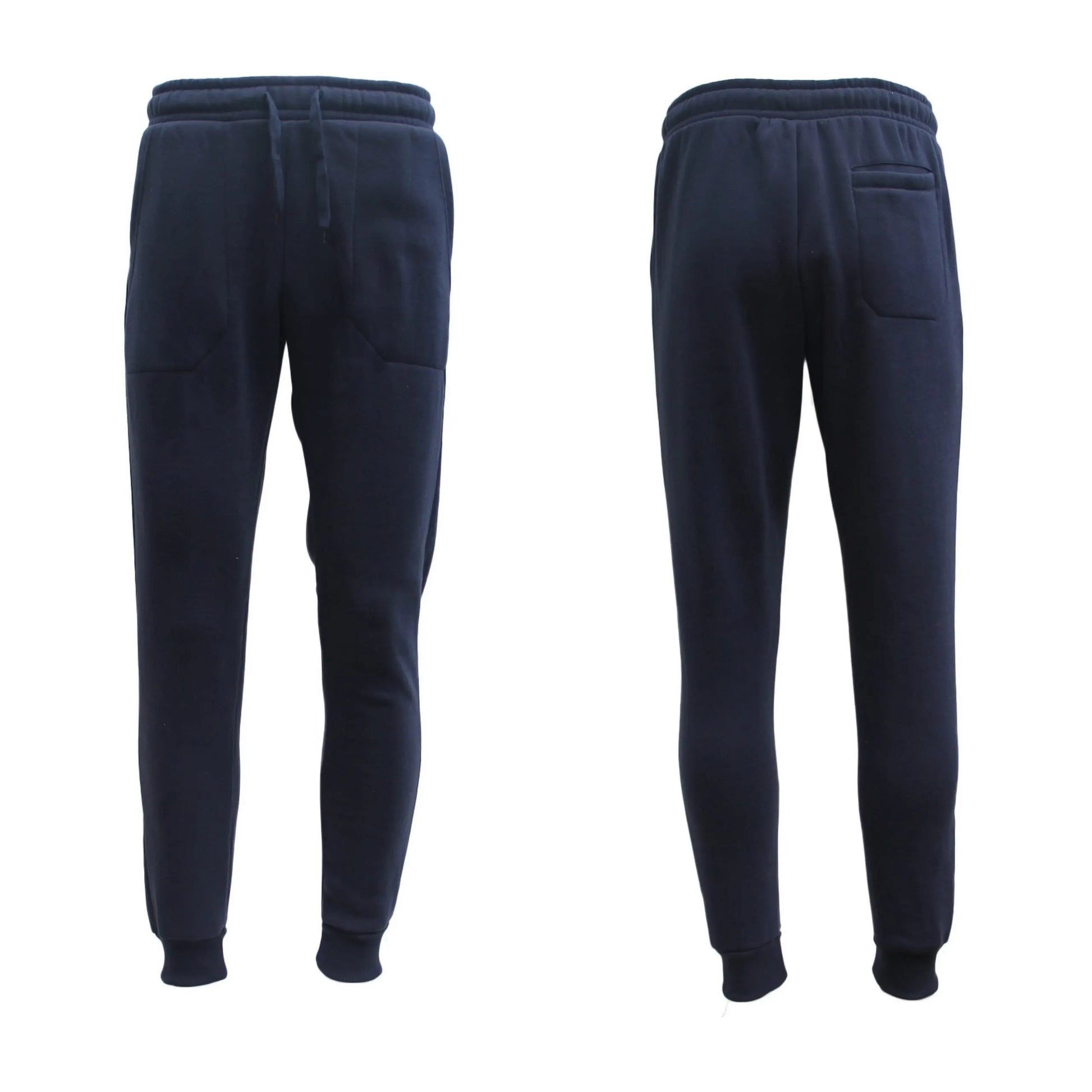 Mens Unisex Fleece Lined Sweat Track Pants Suit Casual Trackies Slim Cuff XS-6XL, Black, S - Image 7