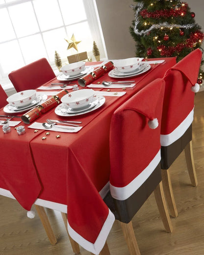 Christmas Chair Covers Tablecloth Runner Decoration Xmas Dinner Party Santa Gift, Table Runner (34 x 176cm) - Image 2