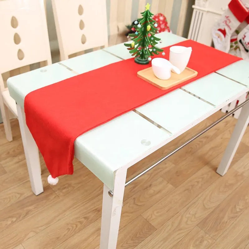 Christmas Chair Covers Tablecloth Runner Decoration Xmas Dinner Party Santa Gift, Table Runner (34 x 176cm) - Image 3