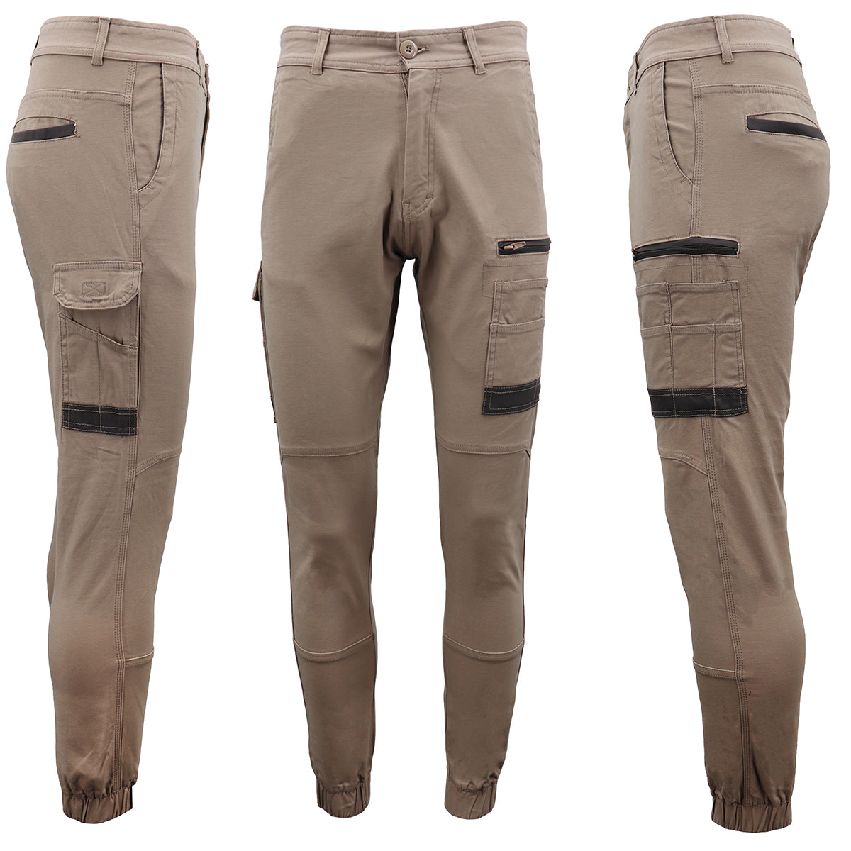 Men's Cargo Cotton Drill Work Pants UPF 50+ 13 Pockets Tradies Workwear Trousers, Navy, 30 - Image 5