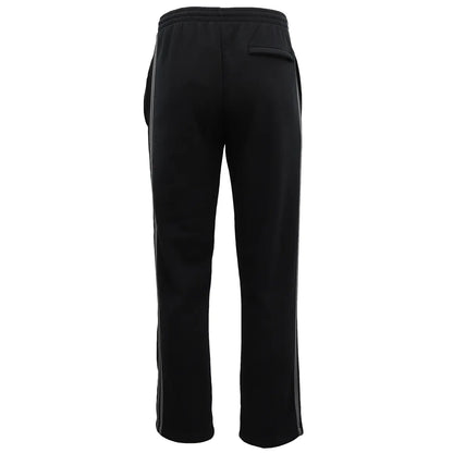 Men's Fleece Casual Sports Track Pants w Zip Pocket Striped Sweat Trousers S-6XL, Grey, M - Image 5