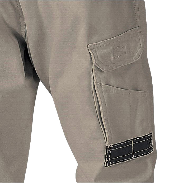 Men's Cotton Drill Cargo Work Pants UPF 50+ 13 Pockets Tradies Workwear Trousers, Khaki, 28 - Image 3
