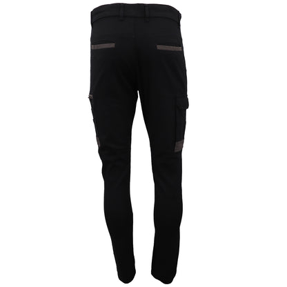 Men's Cotton Drill Cargo Work Pants UPF 50+ 13 Pockets Tradies Workwear Trousers, Navy, 28 - Image 9