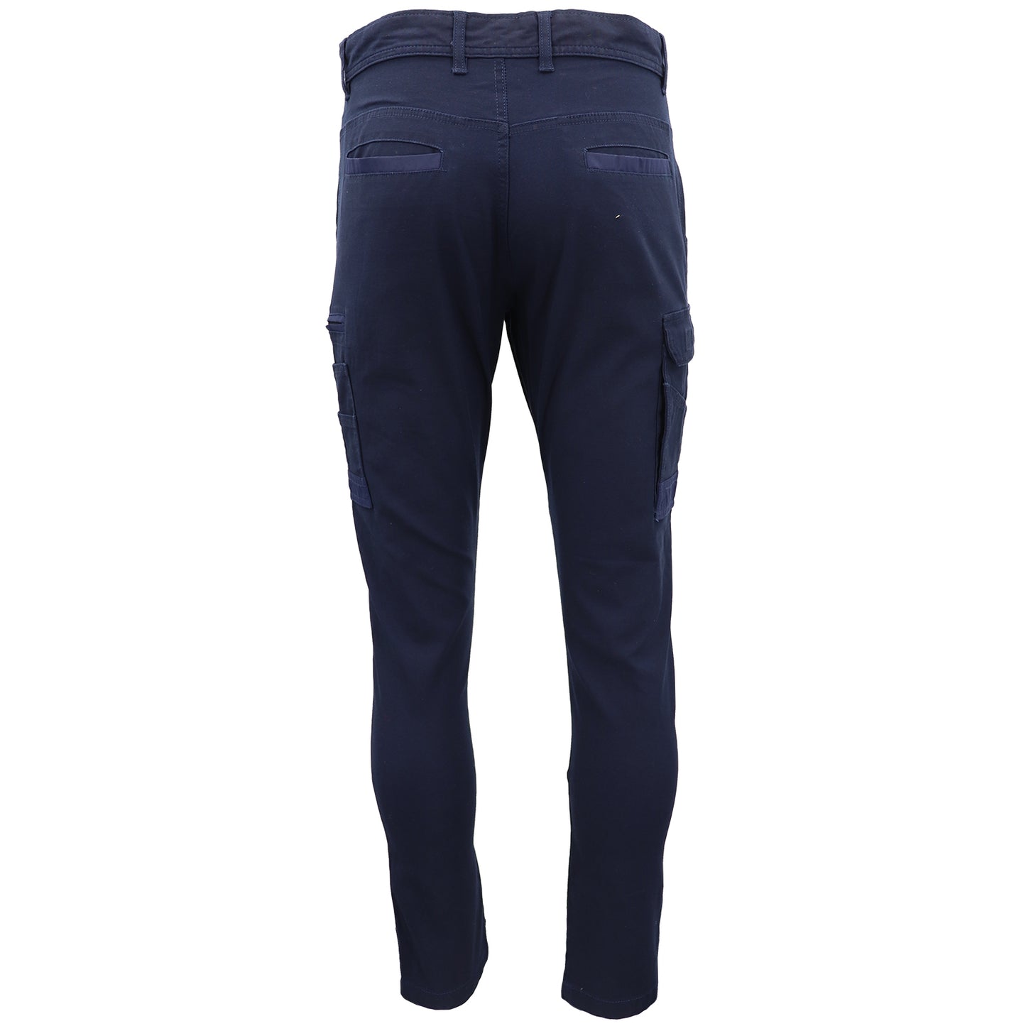 Men's Cotton Drill Cargo Work Pants UPF 50+ 13 Pockets Tradies Workwear Trousers, Navy, 30 - Image 3