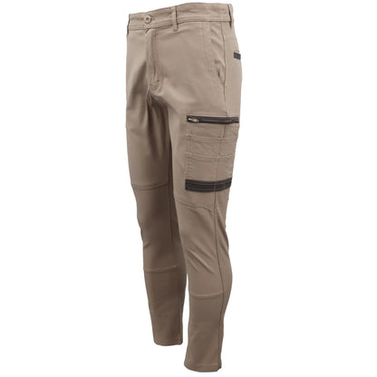 Men's Cotton Drill Cargo Work Pants UPF 50+ 13 Pockets Tradies Workwear Trousers, Navy, 30 - Image 5