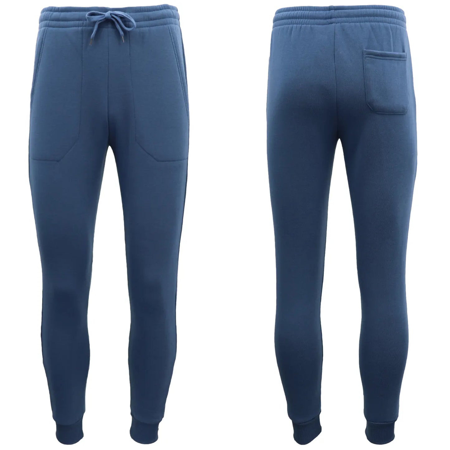 Mens Unisex Fleece Lined Sweat Track Pants Suit Casual Trackies Slim Cuff XS-6XL, Black, 6XL - Image 4