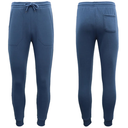 Mens Unisex Fleece Lined Sweat Track Pants Suit Casual Trackies Slim Cuff XS-6XL, Black, 6XL - Image 4